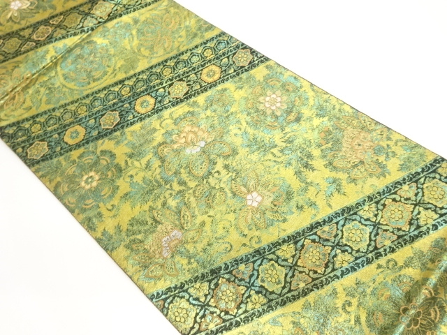 JAPANESE FUKURO OBI / DIAGONAL STRIPE / BY HATTORI ORIMONO